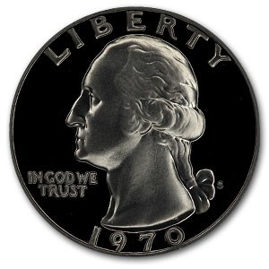 1970-S Washington Quarter Gem Proof 1970-S Washington Quarter Gem Proof